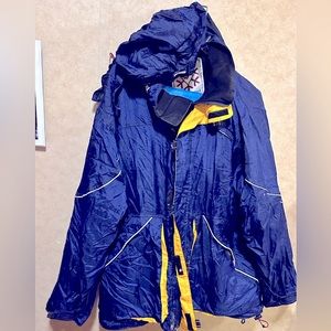 Volcom V-Line Science Mens 90s Vintage Snowboarding Jacket Ski All Weather Coat